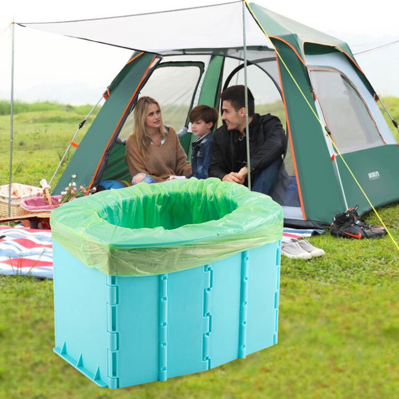 FBIL-Portable Toilet Seat Car Travel Camping Kids Potty Training Seat Children's Folding Toilet Bearing Weight 100Kg
