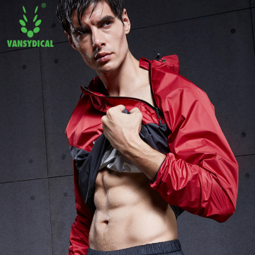 Vansydical 2020 Weight Losing Running Set Sports Suit Running Sweat Pants Fitness Gym Running Jackets Sportswear Sauna Suits