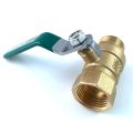 2pcs 1/2'' Male to Female Water Gas Oil with Lever Handle Copper Plumbing Tap Brass Ball Valve