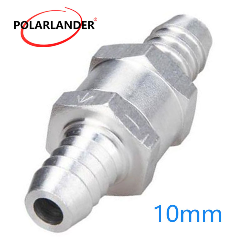 Aluminum Alloy Fuel Non Return Check Valve One Way Petrol Diesel For Car Ship Motorcycle Fuel Systems 6/8/10/12mm