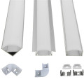 6pcs 100cm U V YW Aluminium Channel Holder Corner Connector for LED Strip Light Bar Under Cabinet Night Lamp Kitchen 1.8cm Wide