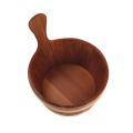 Sauna Wooden Bucket 4L Combined Set Portable Sauna Room Accessory Tools Beneficial Skin Weight Loss Pail