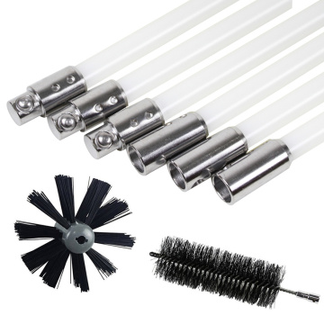 Chimney Cleaner Cleaning Brush Rod Set 60cm Home Rotary Sweep System Fireplace Cleaning Tools Accessories