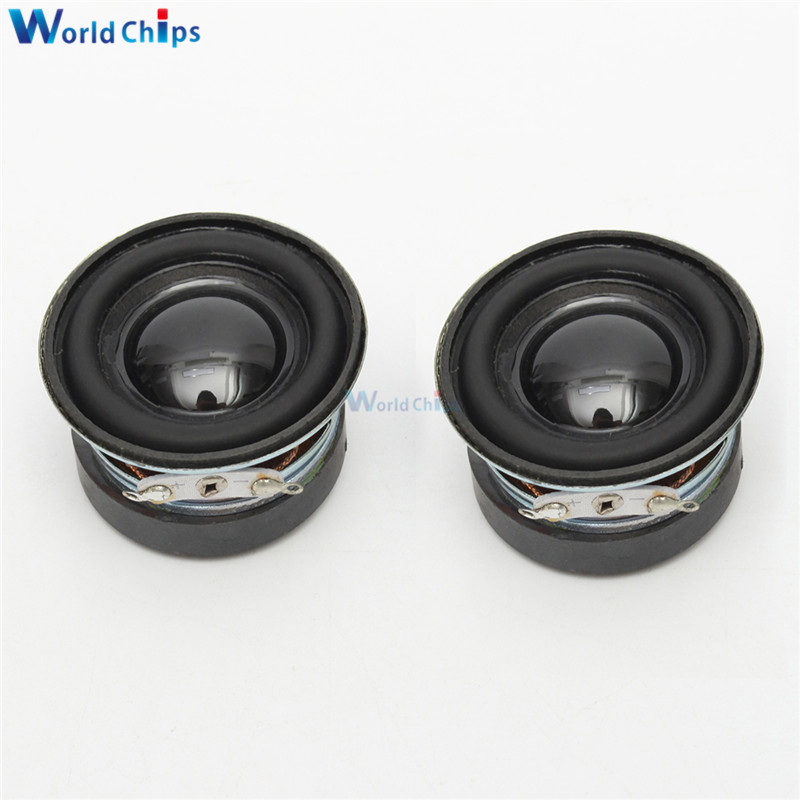 2PCS A lot Acoustic Speaker 4 Ohm 3W 40MM Speaker 36MM External Magnetic Black Hat PU Edge Acoustic Components