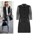 2018 Women Autumn Winter Coats Jackets Female Warm Wool Blends Coat Fashion streetwear Casual long Jacket