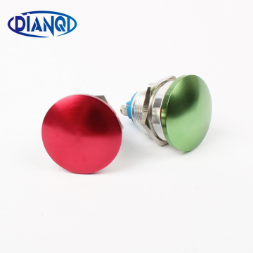 22mm metal mushroom press button switch Zn-al Alloy waterproof push button switch momentary/Latching 1NO 22MG/HJ.L