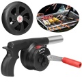 Outdoor Cooking BBQ Fan Air Blower For Barbecue Fire Bellows Hand Crank Tool for Picnic Camping stove accessories