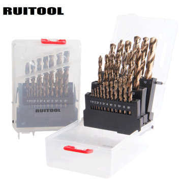 RUITOOL 1-10mm/1-13mm Drill Bit Set Original M35 Cobalt Metal Cutter For Stainless Steel Wood Drilling Power Tools