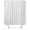 Plastic PEVA 3d Waterproof Shower Curtain Transparent White Clear Bathroom Curtain Luxury Bath Curtain With 12pcs Hooks