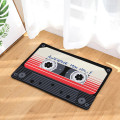 40 x 60 cm Door mat Flannel Plush Vintage Entrance Cassette Tape Anti-Slip Doormat Non Slip Door Floor Mats Carpet Rugs Decor