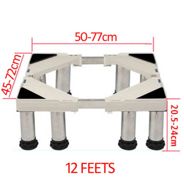 (12 feet)20.5-24cm high djustable stainless plastic Fridge mount stand Heightening stand holder bracket washing machine mount
