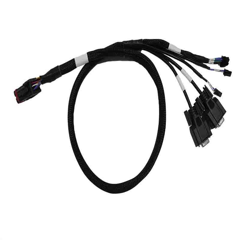 18P Male to MX & Dual DB9 Female Cable Assembly