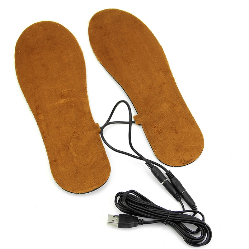 New Hot USB Electric Powered Heated Insoles For Shoes Boots Keep Feet Warm