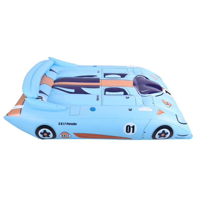 Blue Ride on Car Water Floating Bed