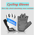 Men Women Cycling Gloves MTB Road Bike Outdoor Sports Gloves Half Finger Anti-skid Shock Absorption Black White Blue Pink M L XL