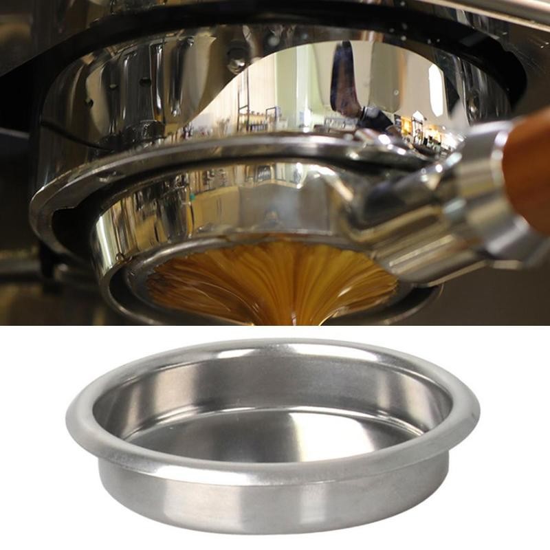 58mm Mini Metal Blind Filter Backflush Insert Basket Cleaning Coffee Backwash Bowl Accessories For Espresso Machine Blind C Y9H9