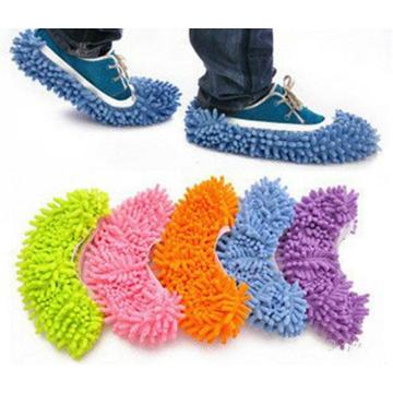 1 PC Dust Cleaner Grazing Slippers House Bathroom Floor Cleaning Mop Cloths Clean Slipper Microfiber Lazy Shoes Cover