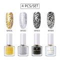 BORN PRETTY 4Pcs 6ml Stamp Nail Polish & Stamping Polish for Stamping Platte Nail varnish 48 Colors DIY Art Tools Stamp Oil