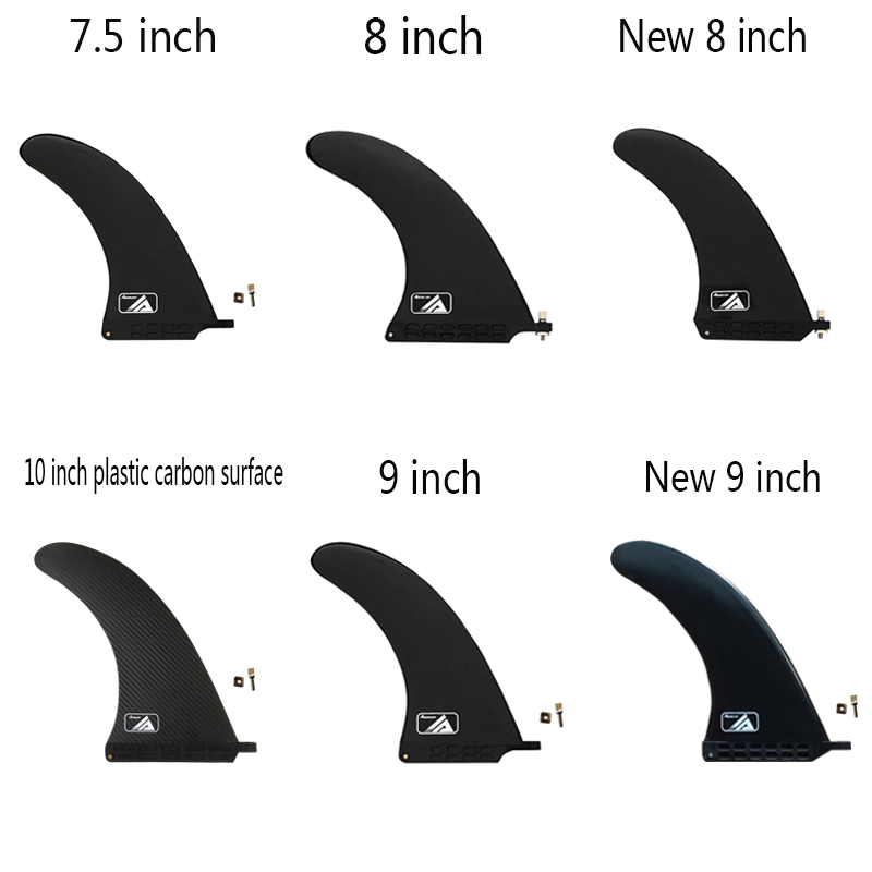 Plastic Single Black And White Surfboard Longboard Inflatable Sup Fin Surf Fin For Surfing
