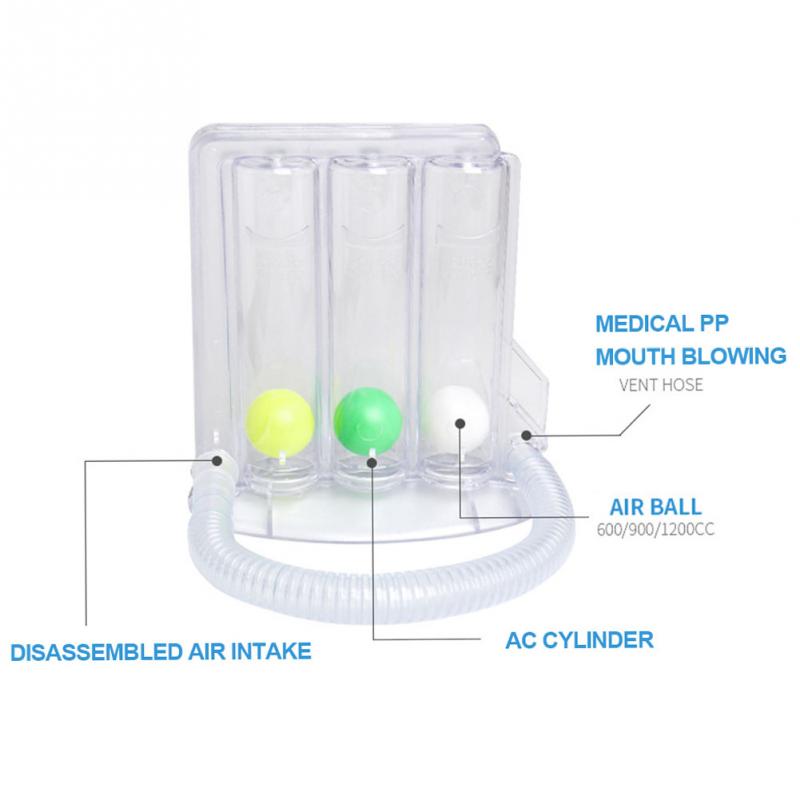 New Arrive Breathing trainer vital capacity exercise three ball instrument lung function breathing respiratory exerciser