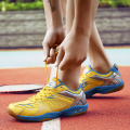yellow Men Cushioning Volleyball Shoes Breathable Anti-Slippery Training Sneakers Professional Women Sport Badminton Shoes
