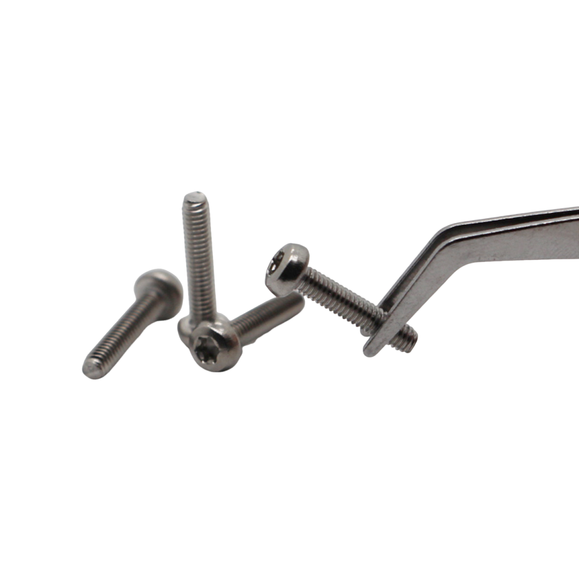 white washed flat head screw