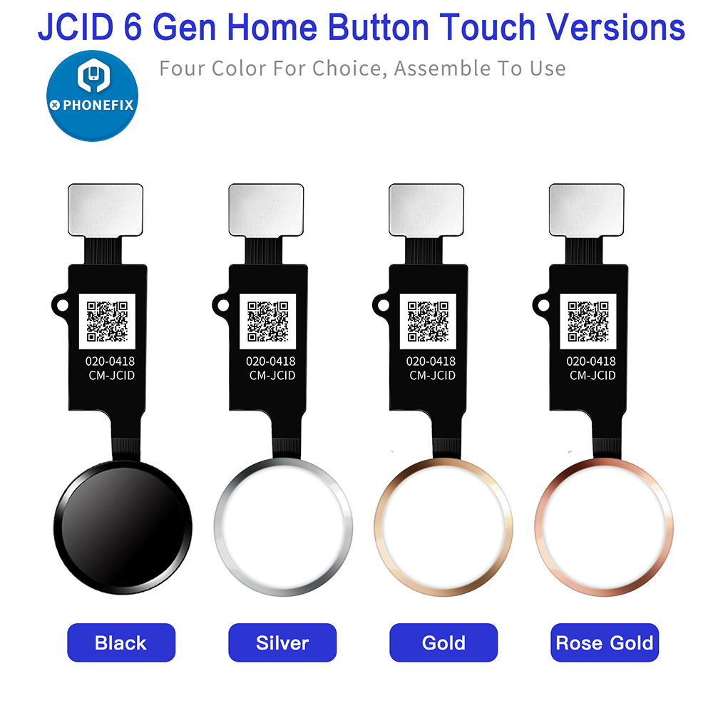 JC 6th 3D Universal Touch Home Button Jc Fingerprint Flex Cable For IPhone 7 7P 8 8P Menu Keypad Return On Off Function Solution