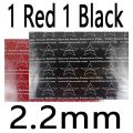 1 red 1 black 2.2mm