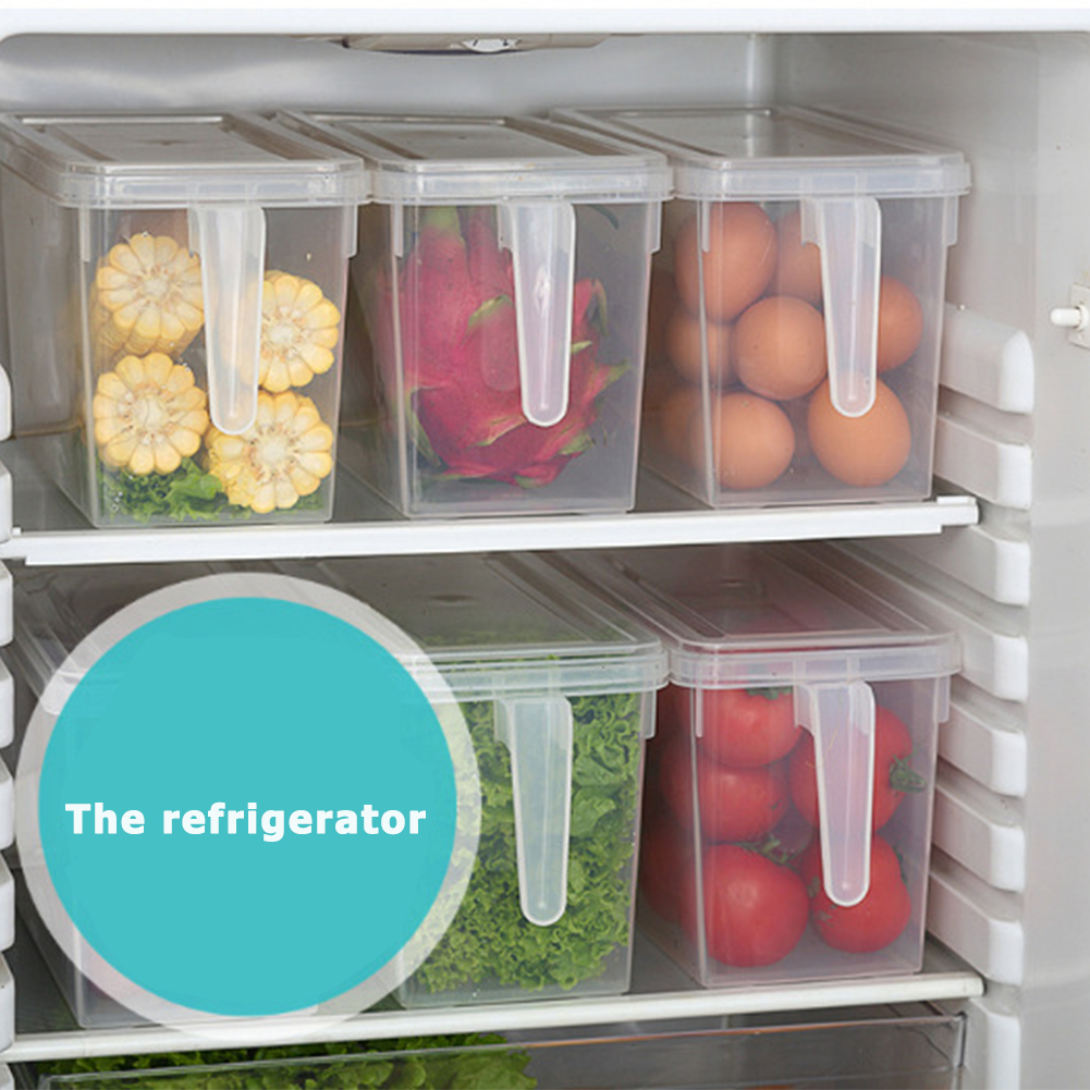 Waterproof Refrigerator Storage Drawers Transparent Fridge Storage Box Food Preservation Organizer Boxes Plastic Grain Container