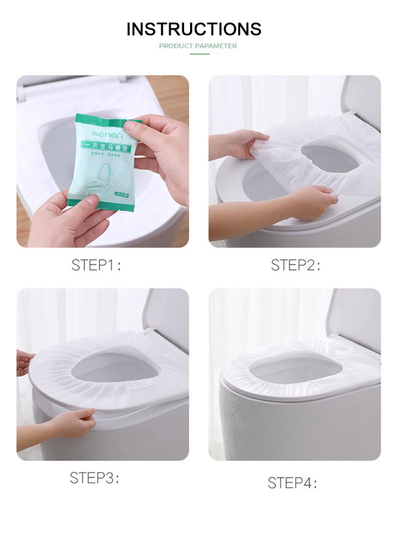 Winter Thick Disposable Waterproof Toilet Seat Cover WC Toilet Lid Cover Universal Closestool Mat Seat Case Bathroom Accessories
