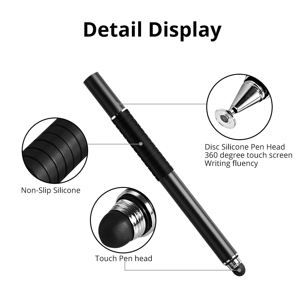 FONKEN Universal 2 In 1 Stylus Pen Drawing For Tablet Pencil Capacitive Screen Caneta Touch Pen For iPad Pro Smartphone Android