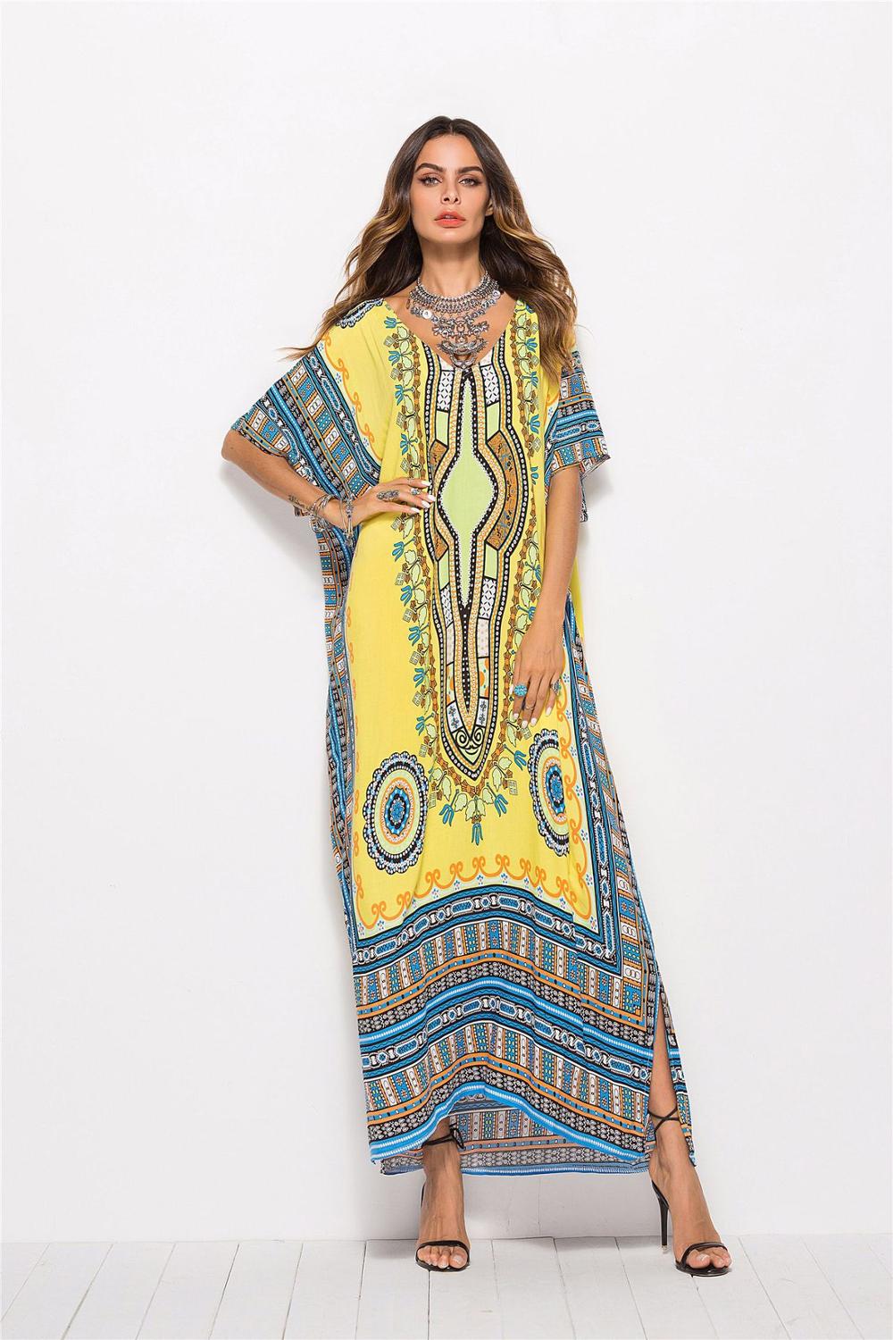 New Fashion Dress For Women Elegant Oversized Dress African Print Dashiki Dresses For Lady