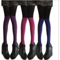 5pcs/lot New No Box Japanese Fashion Style Thin 120d Seamless Striped Patchwork Velvet Pantyhose Women's Clothing Hosiery Tights