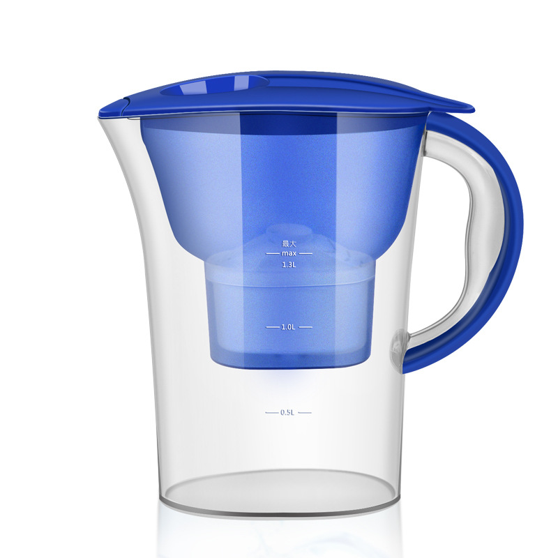 2.5L 10 Cups Water Filter Pitcher Reduces Chlorine Sediments 4 Stage Filter No BPA Kettle Water Purifier Activated Carbon Filter