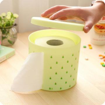 High Quality Round Waterproof Plastic Toilet Toilet Paper Holder Large Cartons Towel Rack Broader Tissue Box Kitchen Storage