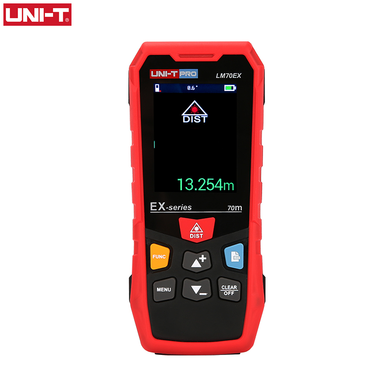UNI-T 50m 70m 100m Handheld Professional Laser Distance Meter IP65 Color Screen Rangefinder Laser Range finder Level Measure