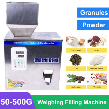 50-500G Intelligent Filling Machine Automatic Weighing Packaging Tea Seed Granule Filler Granular grain millet 220V