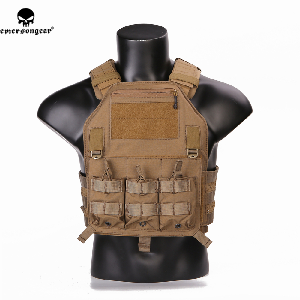 Emersongear Tactical Vest 420 Plate Carrier Swat Vest Molle Airsoft Wargame Training Protective Army Vest Body Armor Military