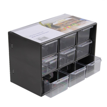 Creative Makeup Organizer Boxes Mini Debris Cabinets Lattice Portable Amall Drawer Sorting Grid Desktop Office Supplies