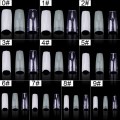 500Pcs/Bag Artificial False Nails Tips Natural/White/Clear Nail Capsule Fake Fingernails Acrylic Nails Coffin Tips Manicure Tool