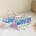 Laser Presbyopia Handbag 2021 Summer Transparent Jelly Shoulder Messenger Beach Large Capacity Travel Bag