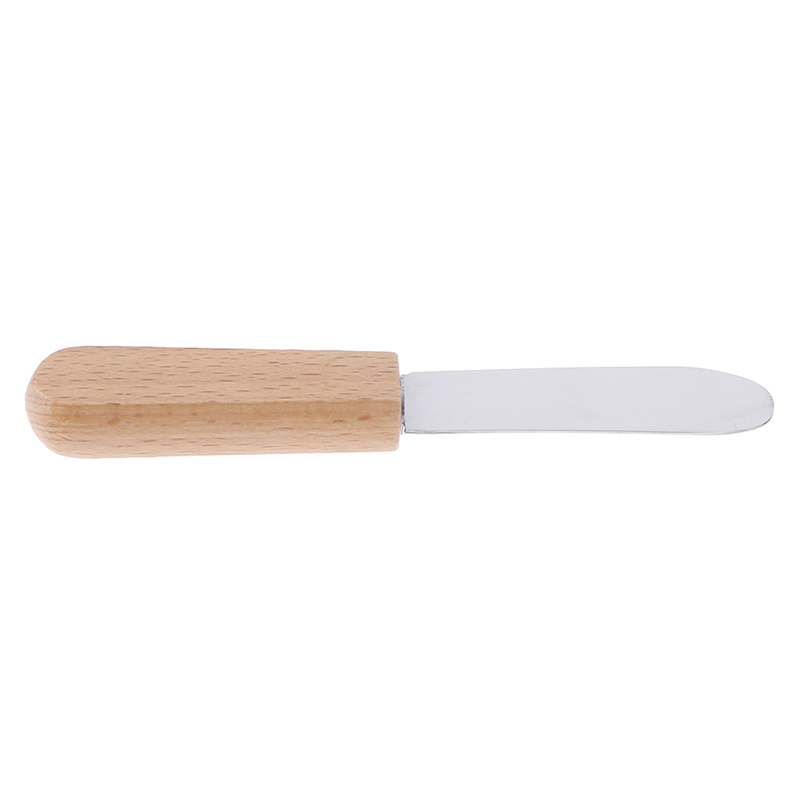 1PC Stainless Steel Cutlery Cream Scraper Wood Handle Butter Spatula Breakfast Jam Cheese Tool Kitchen Accessories