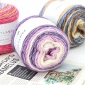 100g Rainbow Woollen Yarn New Soft Hand Woven Cake Yarn Hat Scarf Sweater Dyeing Crocheting Fancy Blend Yarn