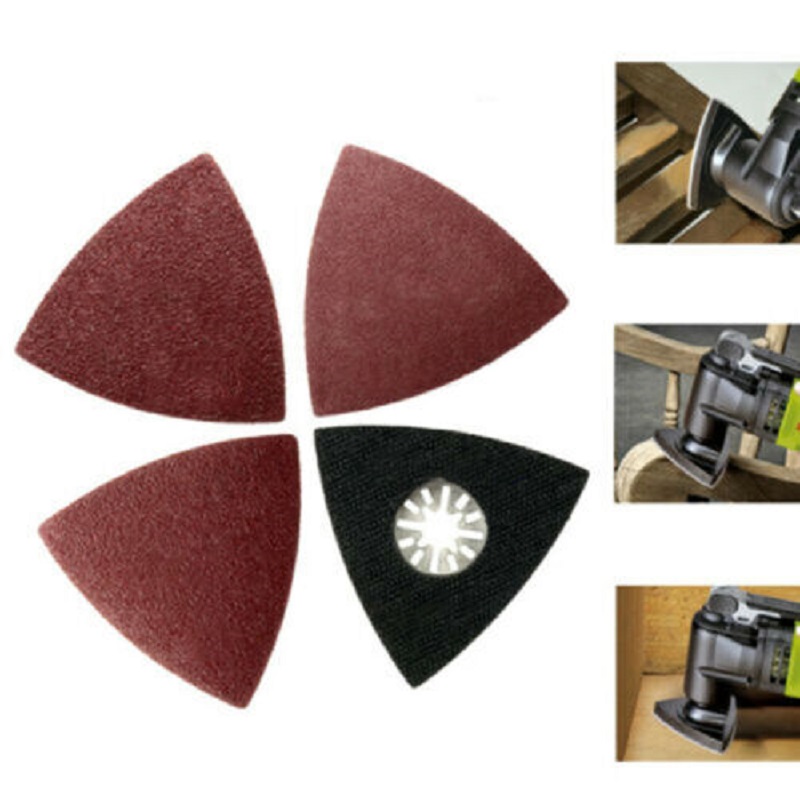 31Pack Grinding Triangle Oscillating Sandpaper Sanding Pad Hook Loop 80/ 120/ 180/ 240/ 320/ 40 Grit For Fein Multimaster