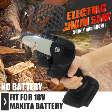 4inch Cordless Electric Pruning Saw Portable Electric Chain Saw Woodworking Cutting DIY Tool Electric Saw for 18V Makita Battery