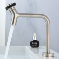 ELLEN Single Cold Sink Faucet Stainless Steel Bathroom Faucet Outdoor Water Tap Brused Kitchen Faucet ELF1502
