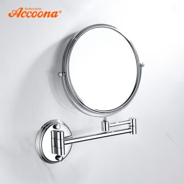 Accoona Chrome Wall Mirror Vanity Cosmetic Mirror Bath Mirrors 360 Angle Swivel Design Bathroom Mirrors 7 inch 9 inch A223