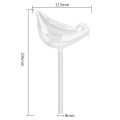 Clear Glass Watering Device Watering Cans Bird Shape Automatic Self Watering Devices Garden Plants Flowers Water Feeder