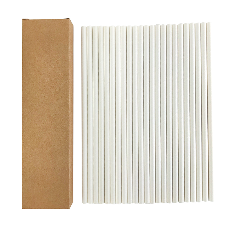 24pcs in pack Paper Straws Disposable Foil Striped Drinking Straws Biodegradable Cocktail Paper Straws Drink Tool EOC Single Use