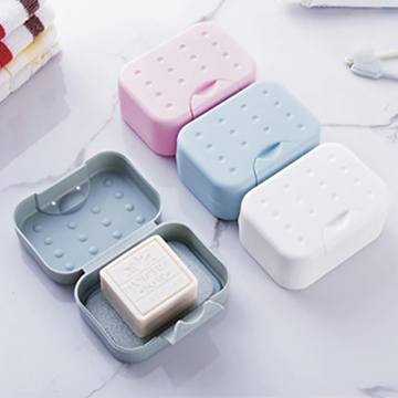 Portable Sealed Waterproof Soap Holder Sponge Soap Dish Box With Lid Bathroom Travel Soap Dish Box Holder Hygienic Easy To Carry